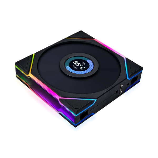Lian Li UNI Fan TL LCD RGB 120mm Cabinet Fan, Triple Pack